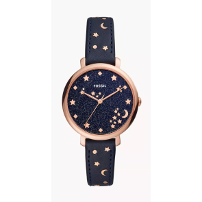 Bracelet de montre Fossil ES4521 Cuir Bleu 14mm